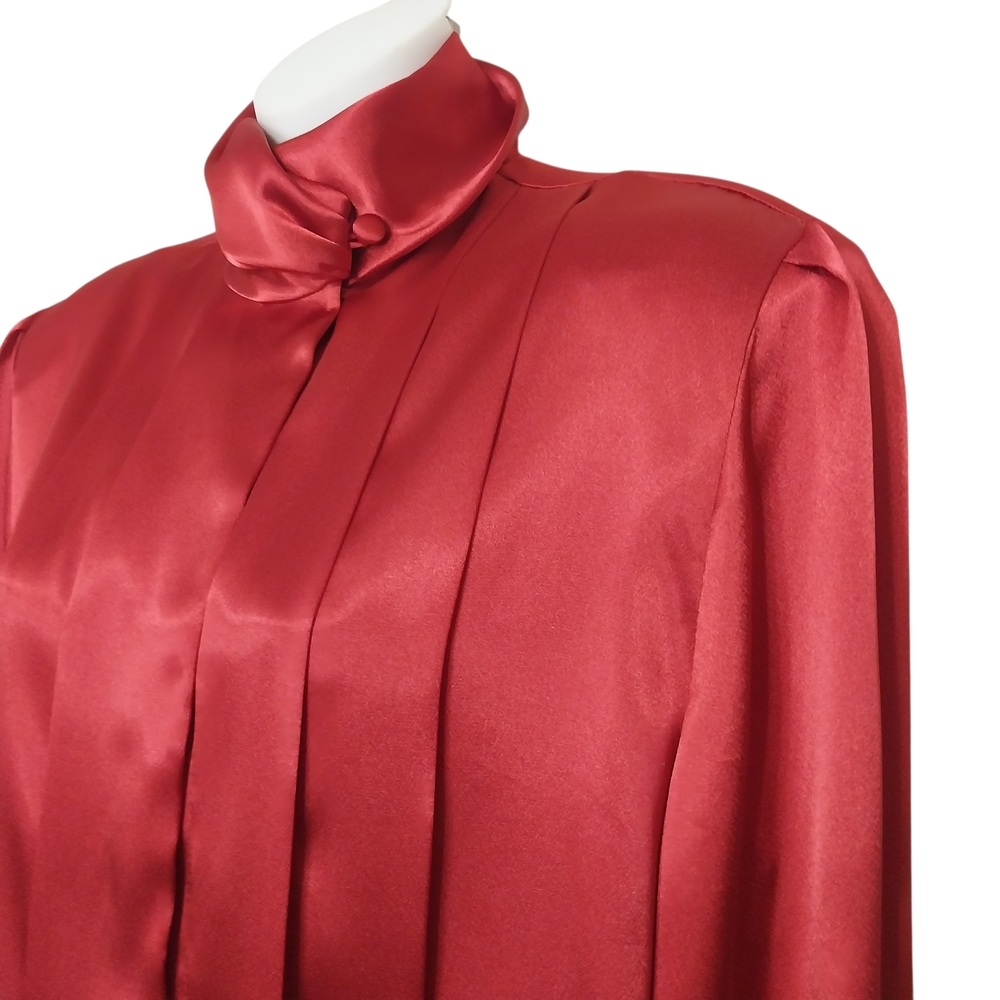 🔵BOGO FREE🔵 Karen Scott Top Red Holiday Sz 8 - Picture 3 of 7